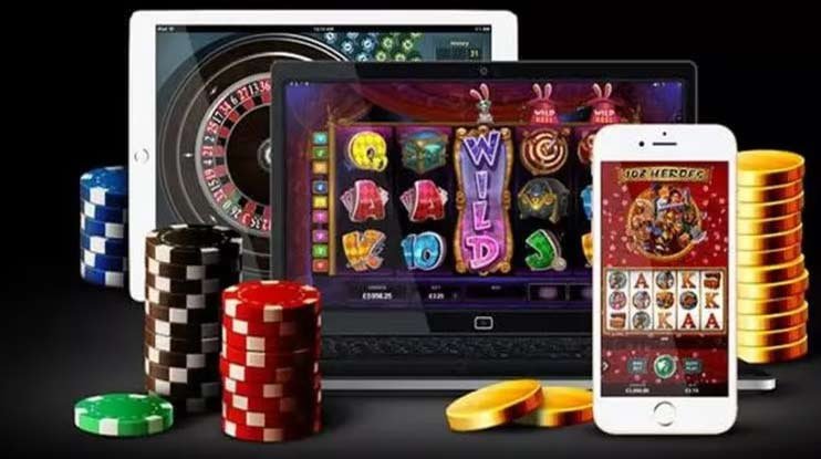 Mobile slot game layout with soft pink and blue be 26 styling